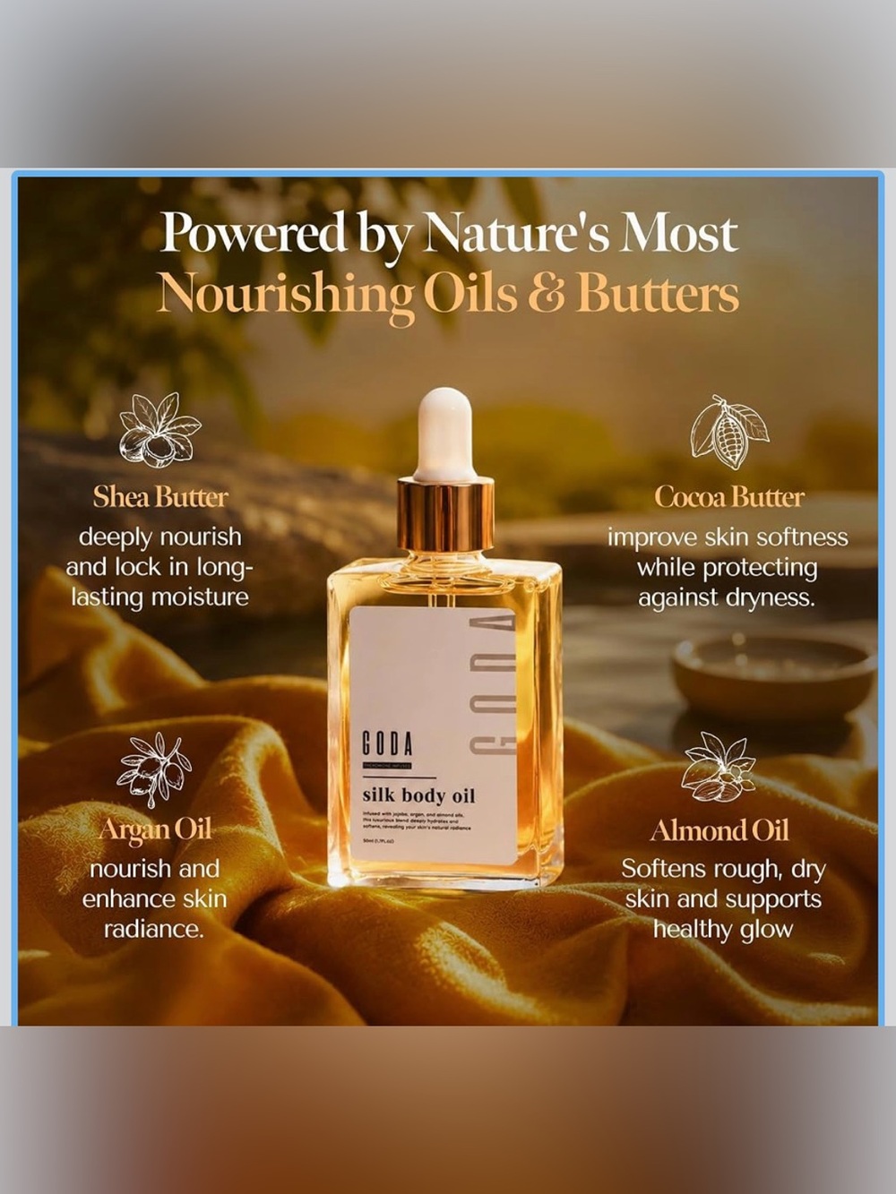 Silk Body Oil – Nourishing Golden Body Oil for Smooth Skin